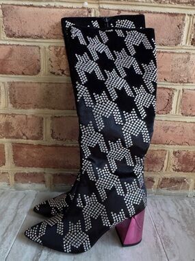 Betsey Johnson Naomy Star Rhinestone Studded Knee High Women’s Boots Size 7